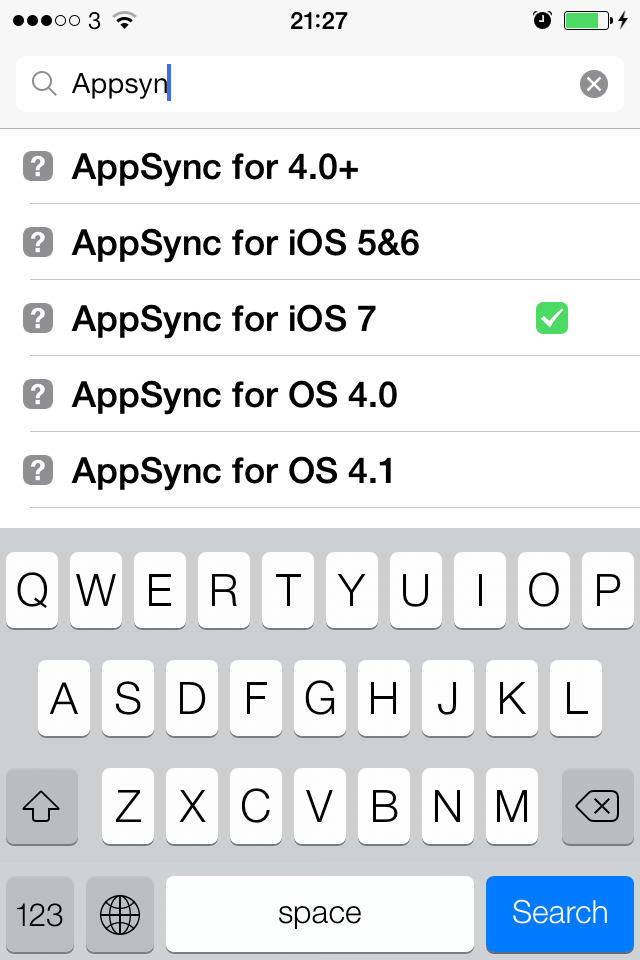 search for AppSync