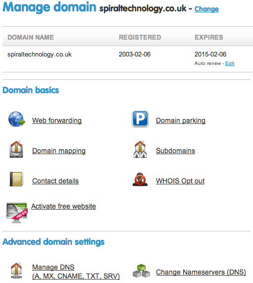 123 domain controls